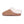 Cloud Nine Sheepskin tan cable knit slipper with white sheepskin lining