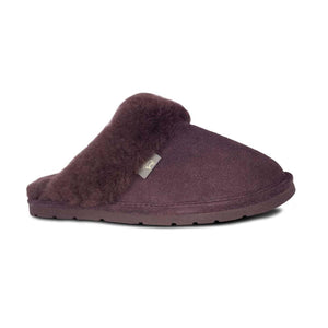 Cloud Nine Sheepskin purple suede slipper with sheepskin lining