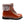 Cloud Nine Sheepskin brown leather lace up boot with faux fur trim and black lug sole
