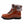 Cloud Nine Sheepskin brown leather lace up boot with faux fur trim and black lug sole