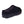 Cloud Nine Sheepskin black suede mule slipper with thick rubber sole