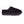 Cloud Nine Sheepskin black suede mule slipper with textured rubber sole