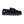 Cloud Nine Sheepskin black suede moccasin slipper with lace detail