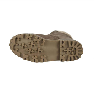 Cloud Nine Sheepskin boot showing the brown lugged rubber sole