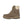 Cloud Nine Sheepskin taupe suede lace up boot with cream wool cuff and lug sole