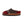 Cloud Nine Sheepskin mule slipper with red and brown patterned wool upper and cork sole