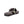 Cloud Nine Sheepskin grey wool thong sandal with black strap