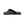 Cloud Nine Sheepskin grey sheepskin thong slipper with black strap