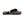 Cloud Nine Sheepskin grey sheepskin thong slipper with black strap
