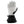 Swany white and black leather ski glove with gauntlet cuff