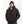Man wearing a black Comfort Wear hooded jacket and beanie
