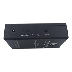 CompCooler rechargeable lithium ion battery pack with power switch and capacity indicator lights