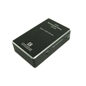 CompCooler 7.4V 5A rechargeable lithium ion battery pack with power switch and capacity indicator