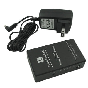 Compcooler lithium ion rechargeable battery pack and wall charger