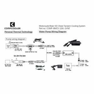 CompCooler motorcycle rider ice chest tandem cooling system water pump wiring diagram