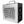 Portable ozone generator with silver metal casing and dual cooling fans