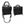 Two black square storage bags with mesh pockets and carrying handles