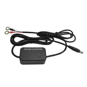 CompCooler power adapter with ring terminal connectors and barrel plug