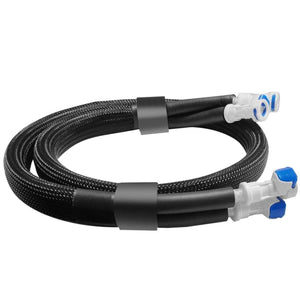 CompCooler black braided cooling hose with quick connect fittings