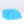 Blue plastic ice cube tray shapes in a white mesh bag