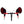 Black and red bicycle handlebar mitts attached to drop handlebars