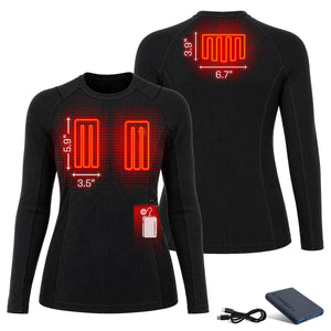 ActionHeat Pro Series+ Bluetooth Women's Heated Base Layer Shirt