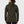 Back view of a FjallRaven olive green fleece hoodie with raglan sleeves