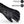 Black winter glove with reflective light bar and detailed stitching