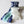 Oro Sports blue paisley fabric neck wrap with white gel ice pack insert