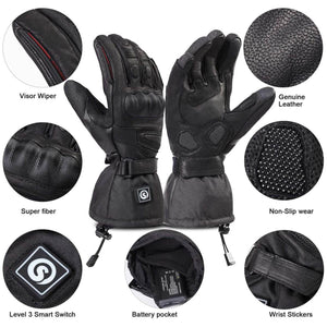 Day Wolf Unisex Electric Rechargeable Heated Gloves for Cycling, Motorcycle & Skiing