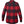 Back view of a FjallRaven red and black plaid long sleeve flannel shirt