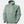 Helly Hansen sage green hooded rain jacket with front zipper and HH logo