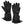 ActionHeat black heated gloves with adjustable wrist straps and battery pocket