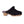 Cloud Nine Sheepskin black suede clog with faux fur lining and studded wooden sole