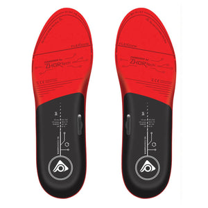 Digitsole Warmseries V6 heated insoles with red and black design