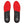 Digitsole Warm Series V6 heated insoles with red and black design and size markings