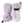 Hestra lilac and white winter mittens with adjustable wrist strap