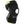 DonJoy black knee brace with neon yellow trim and adjustable velcro straps