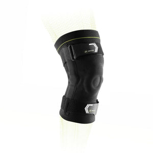 DonJoy black compression knee brace with adjustable straps