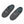 Pair of grey Dr Warm slip on slippers with white logo