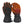 Dr Warm black heated gloves showing internal heating elements with red heat distribution lines