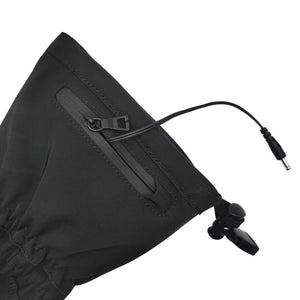Dr Warm black heated glove cuff with battery cable and zipper pocket