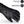 Black winter glove with reflective light bar and detailed stitching