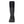 Back view of a black tall rubber work boot