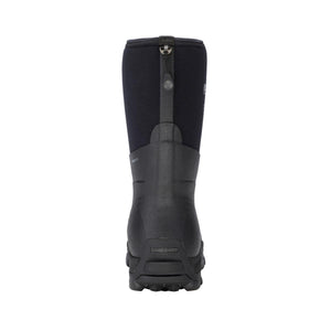 Back view of black Dryshod waterproof boot