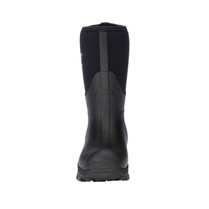 Back view of a black Dryshod waterproof rubber boot