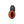 Top view of a black Dryshod boot with a bright orange interior lining