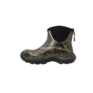 Dryshod ankle boot with camouflage pattern and black rubber sole
