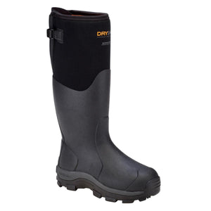 Dryshod black waterproof rubber work boot with neoprene upper