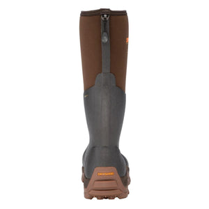 Rear view of Dryshod brown and grey waterproof rubber boot